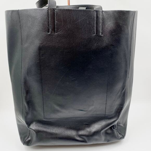 Calvin Klein x Andy Warhol Black Leather Tote Bag 205W39NYC RTW $1450 Shoulder - Picture 8 of 13